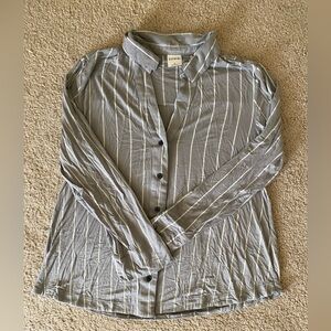 Womens soma long sleeve pajama shirt size large